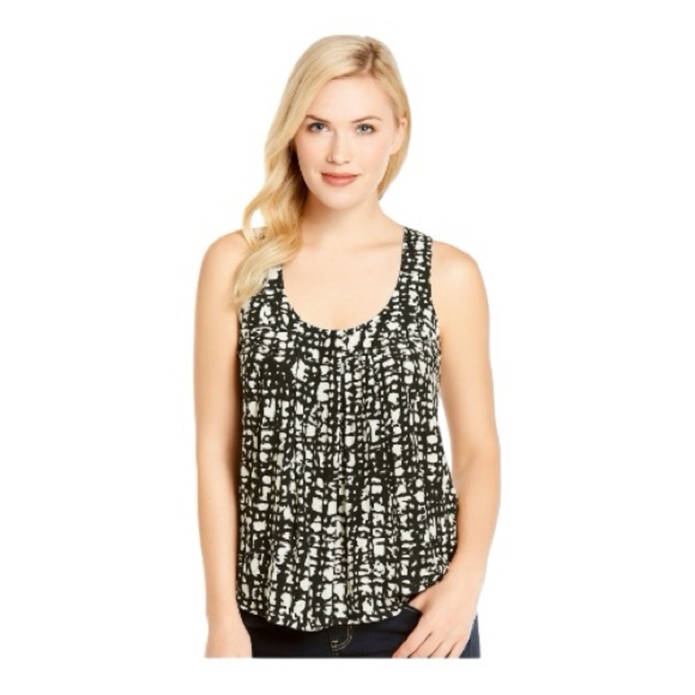 Kate Spade Sleeveless Black & White Design Top M - Picture 10 of 10